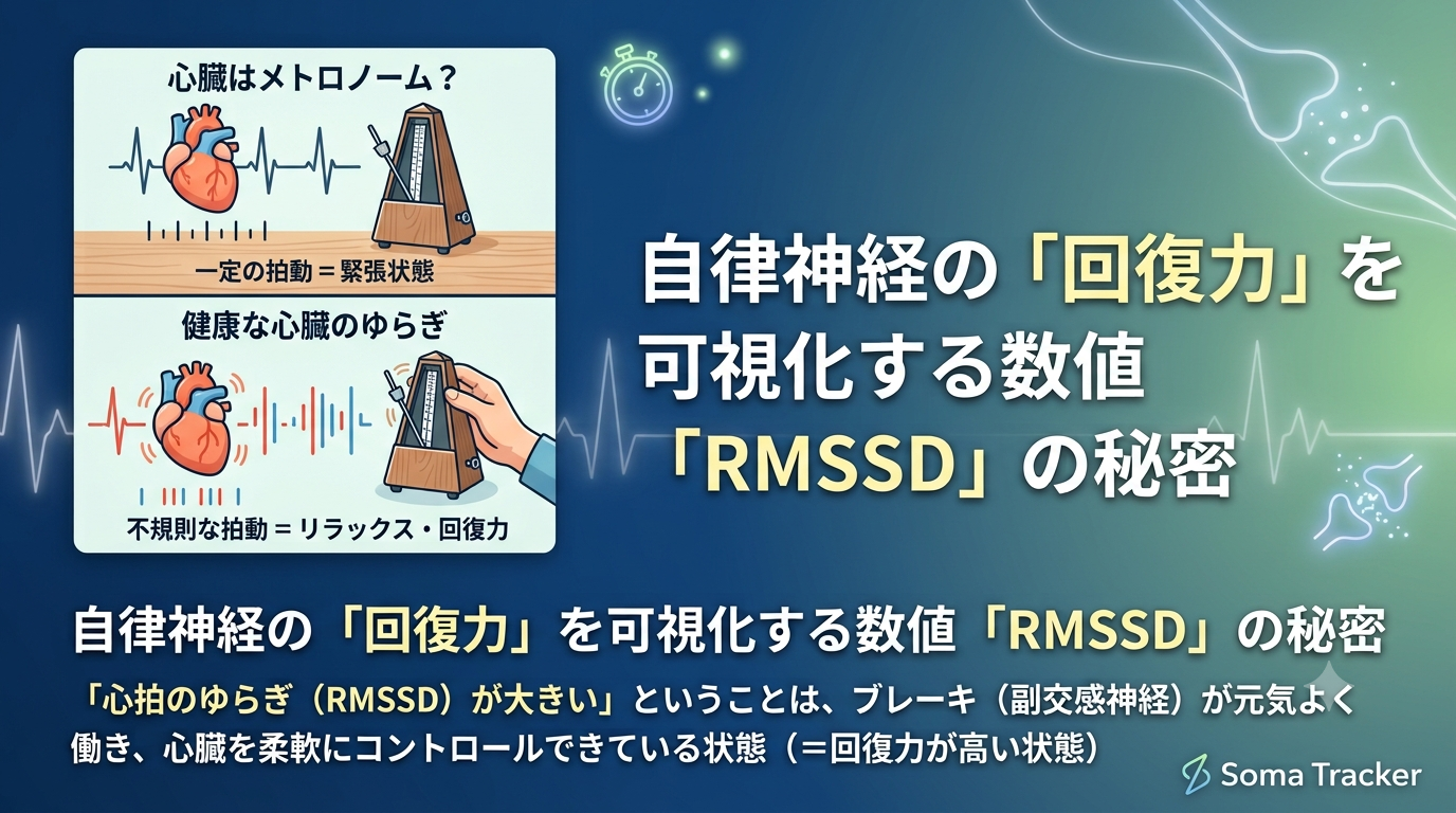 心臓はメトロノームじゃない？　自律神経の「回復力」を可視化する数値「RMSSD」の秘密